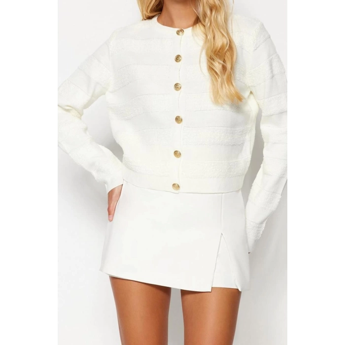 Womens Modern Style Regular Crew Neck Regular Knitwear Cardigan