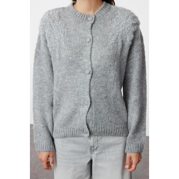 Womens Modern Style Regular Crew Neck Regular Knitwear Cardigan