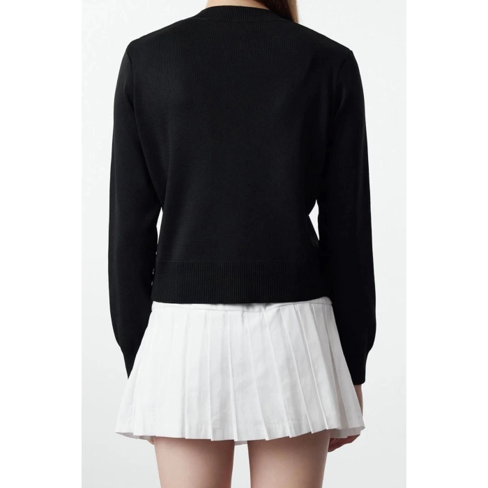 Womens Modern Style Slim Crew Neck Regular Knitwear Cardigan