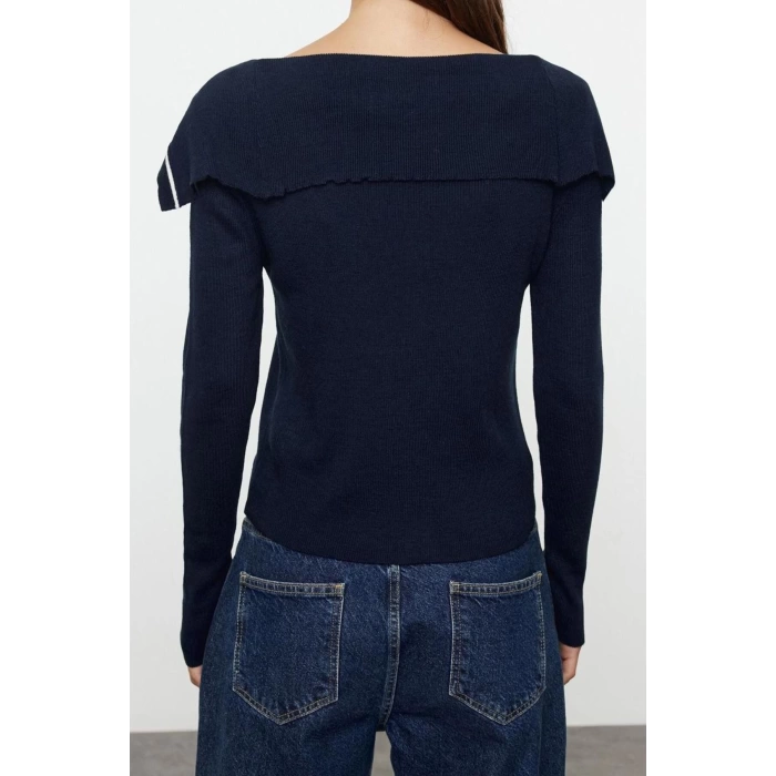 Womens Modern Style Slim Turn-down Collar Regular Knitwear Cardigan