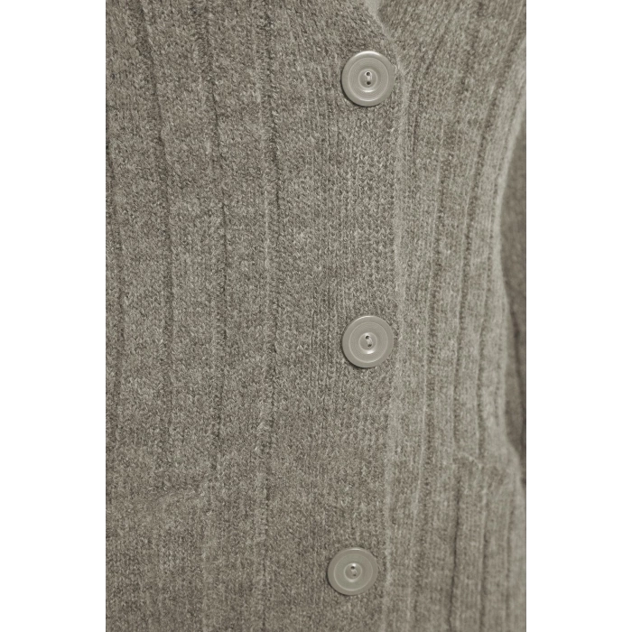 Style Women Modern Fashion Normal Waist Wide Leg V Neck Wide Cut Soft Texture Knitwear Bottom-Top Set