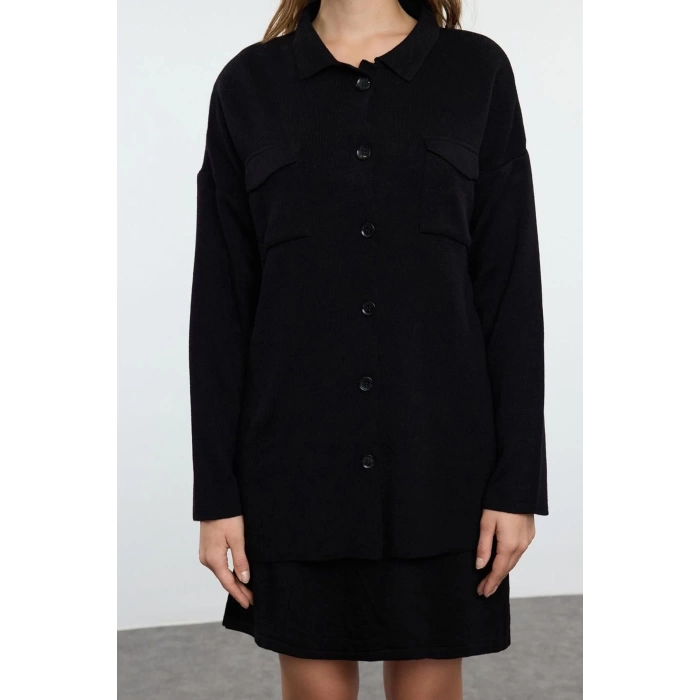 Fashion Style Regular Polo Neck Mini Length Knitwear Basic Dress