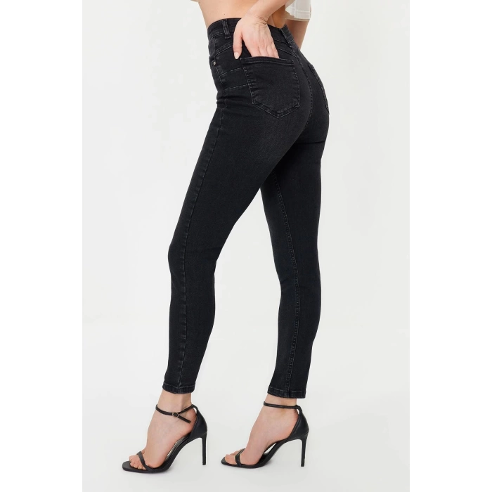 Style Women Fashion Denim Jeans Pants Regular Skinny Leg High Waist Skinny Jeans