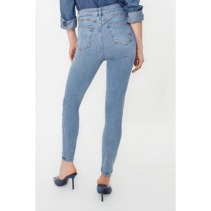 Style Women Fashion Denim Jeans Pants Regular Skinny Leg High Waist Skinny Jeans