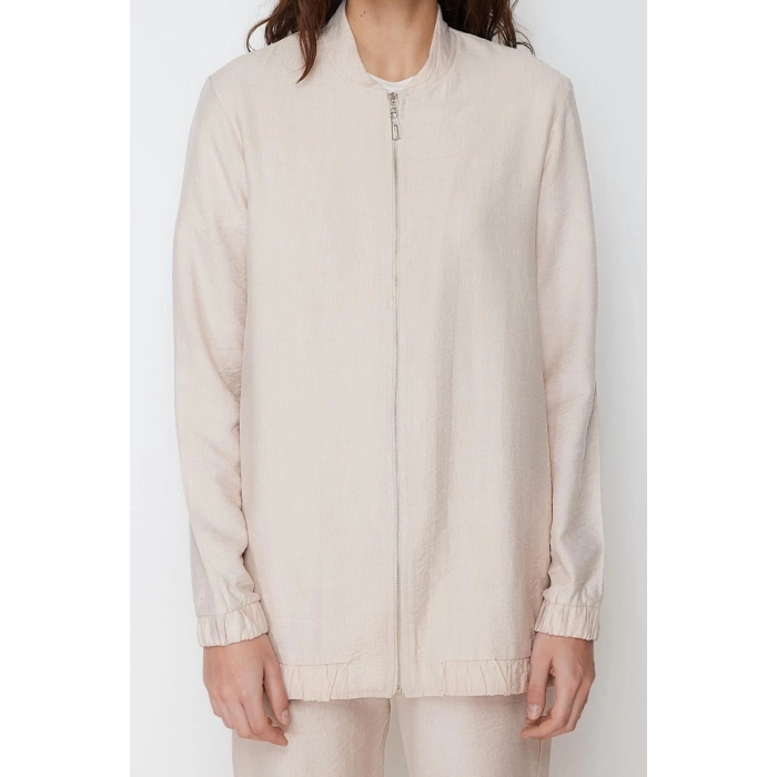 Fashion Crew Neck Balloon Sleeve Casual Daily Linen Look Woven Trousers Tunic Bottom Top Set