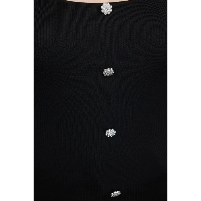Fashion Plus Size Square Neck Knitwear Fit Plain Pattern Casual Daily Regular Long Sleeve Blouse