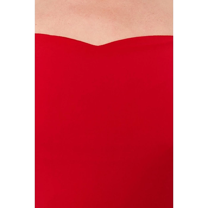 Fashion Plus Size Heart Neck Knitted Fit Plain Pattern Casual Daily Regular Long Sleeve Blouse