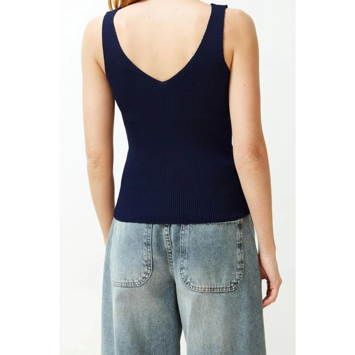 Fashion V Neck Knitwear Regular Plain Pattern Casual Daily Regular Strappy Sleeve Blouse