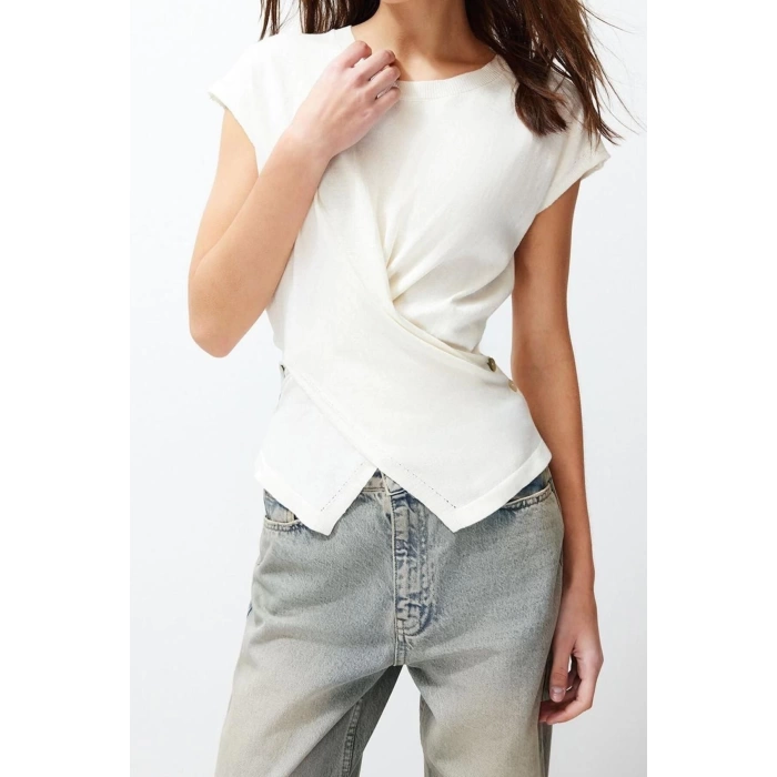 Fashion Crew Neck Knitwear Slim Plain Pattern Casual Daily Regular Sleeveless Blouse