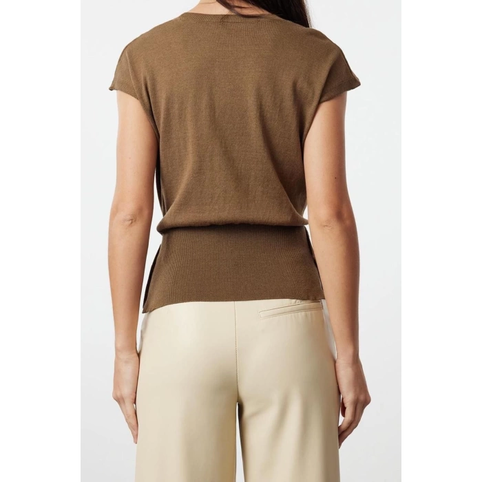 Fashion Crew Neck Knitwear Slim Plain Pattern Casual Daily Regular Sleeveless Blouse