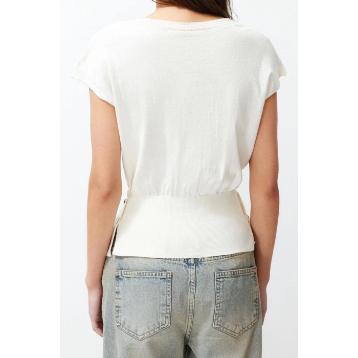 Fashion Crew Neck Knitwear Slim Plain Pattern Casual Daily Regular Sleeveless Blouse