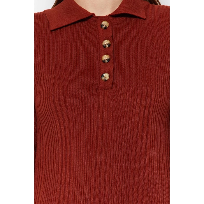 Fashion Regular Casual Daily Rib Camisole Woven V Neck Long Sleeve A-Line Midi Length Hijab Dress