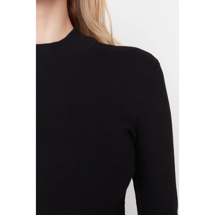 Fashion Slim Casual Daily Regenerated Camisole Woven Stand Collar Long Sleeve Bodycon Mini Length Dress