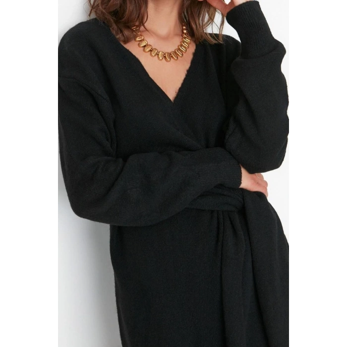 Fashion Regular Casual Daily Single Plate Knitwear Double Breasted Long Sleeve Double Breasted Maxi Length Dress