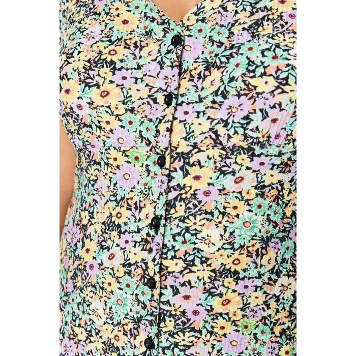 Fashion Slim Casual Daily Camisole Knitted V Neck Short Sleeve A-Line Midi Length Plus Size Dress