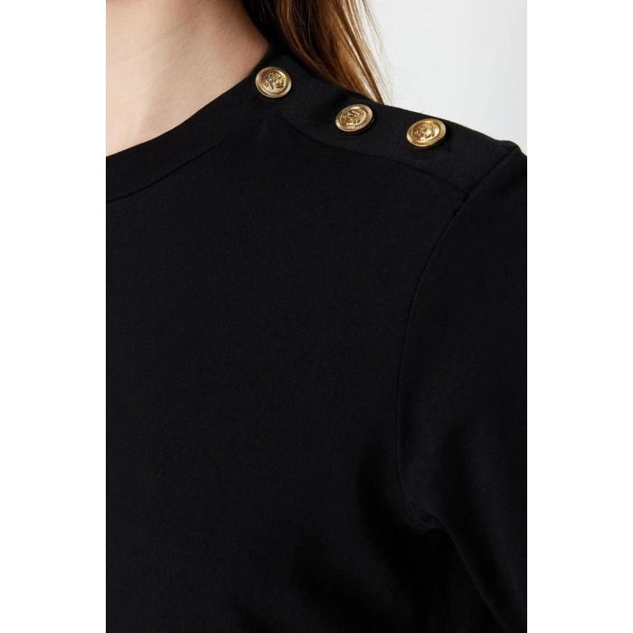 Moda Regular Casual Günlük Ringel Örme Dik Yaka Uzun Kol Basic Maxi Boy Tesettür Elbise