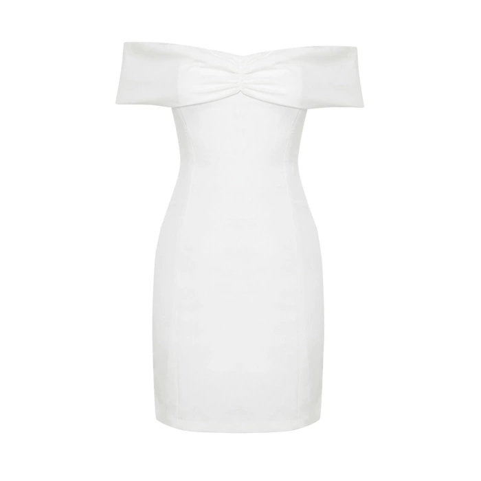 Fashion Regular Casual Daily Polyester Camisole Knitted Square Collar Sleeveless Sleeve A-Line Mini Length Dress