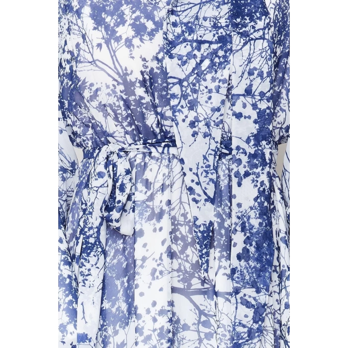 Fashion Regular Stylish Evening Dress Night Chiffon Woven Stand Collar Long Sleeve A-Line Maxi Length Hijab Dress