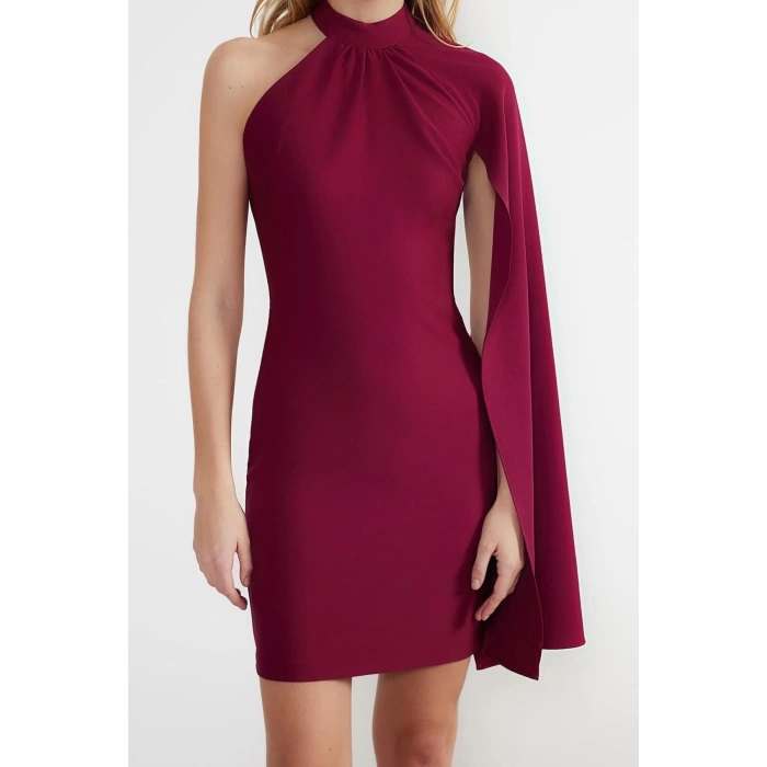 Fashion Regular Day Night Chiffon Woven Cowl Neck Sleeveless A-Line Midi Length Dress