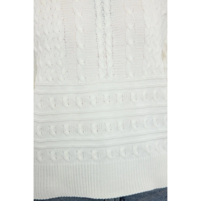 Style Modern Women Regular Standard Sleeve Crew Neck Hair Knitted Sweater