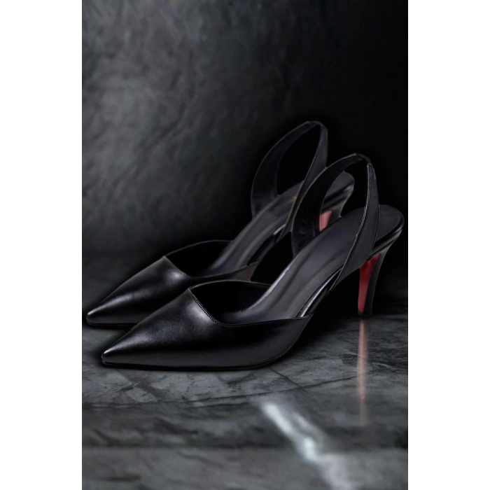 Stil Modern Kadın Lastikli İnce Topuklu Ayakkabı Stiletto Özel Tasarım Gündüz Gece Abiye Ayakkabı