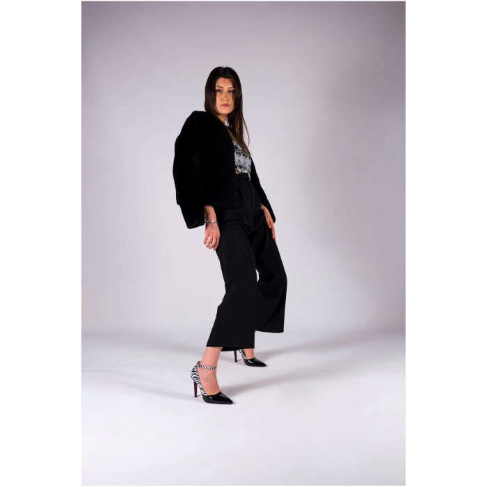 Stil Modern Kadın İnce Topuklu Baretli Ayakkabı Stiletto Özel Tasarım Gündüz Gece Abiye Ayakkabı