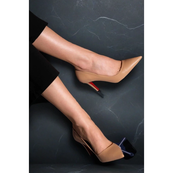 Stil Modern Kadın İnce Topuklu Ayakkabı Stiletto Özel Tasarım Gündüz Gece Abiye Ayakkabı