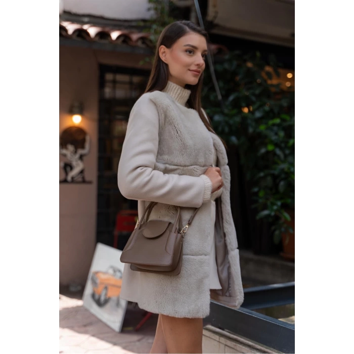 Maja Kapaklı Mini City Kadın Çanta - Kırışık Rugan