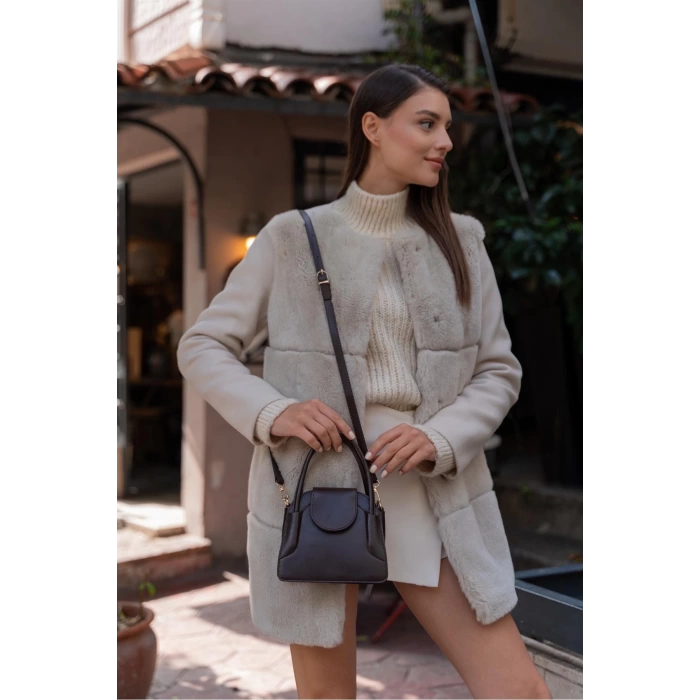 Maja Kapaklı Mini City Kadın Çanta - Kırışık Rugan