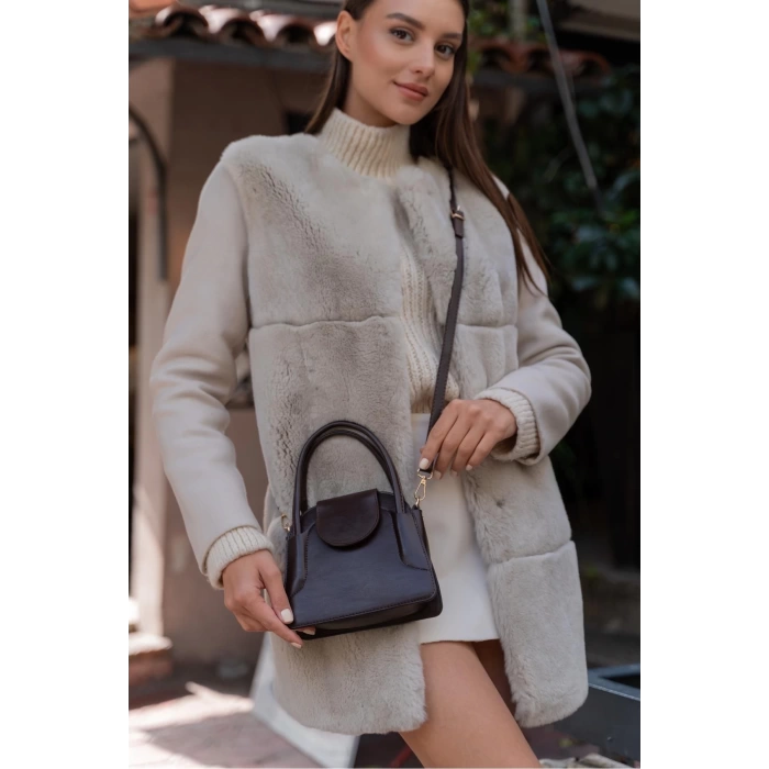 Maja Kapaklı Mini City Kadın Çanta - Kırışık Rugan