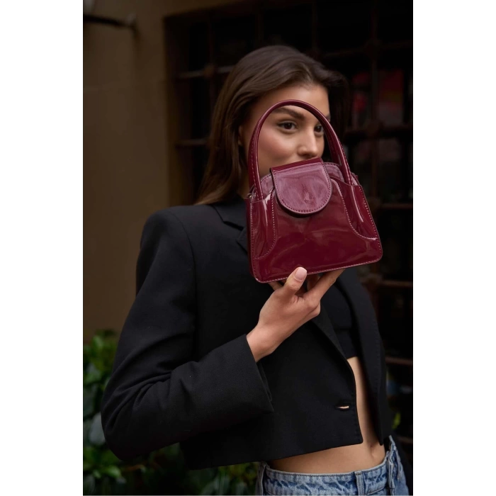 Maja Kapaklı Mini City Kadın Çanta - Kırışık Rugan