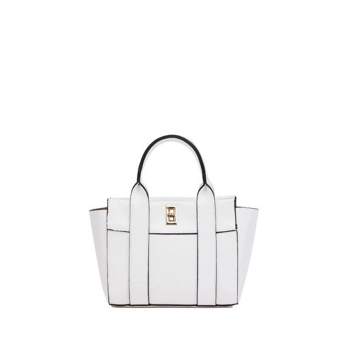 Mini Tote El Ve Omuz Çantası Bordo