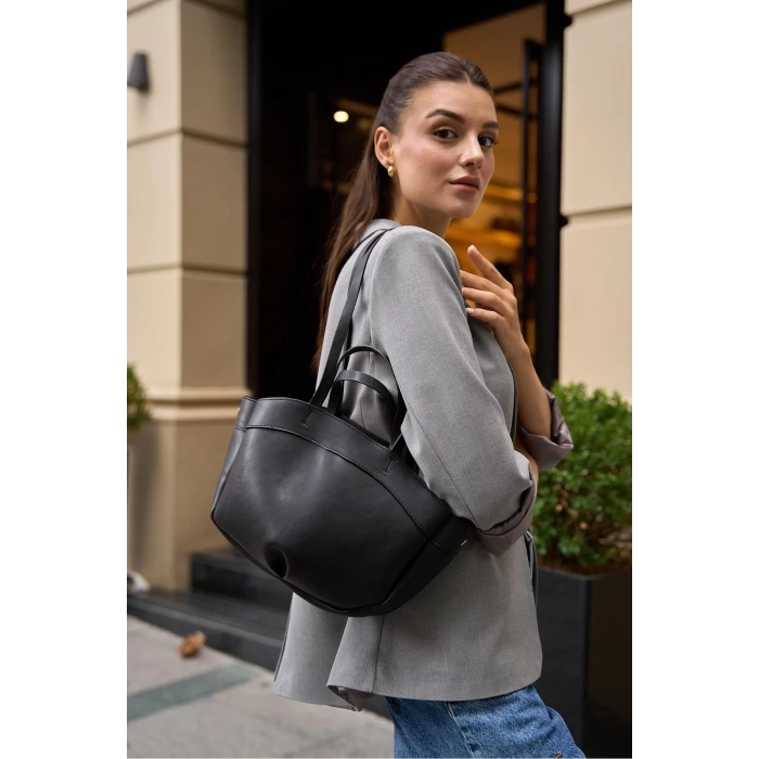 Bolso Shopper El Ve Omuz Çantası Vizon