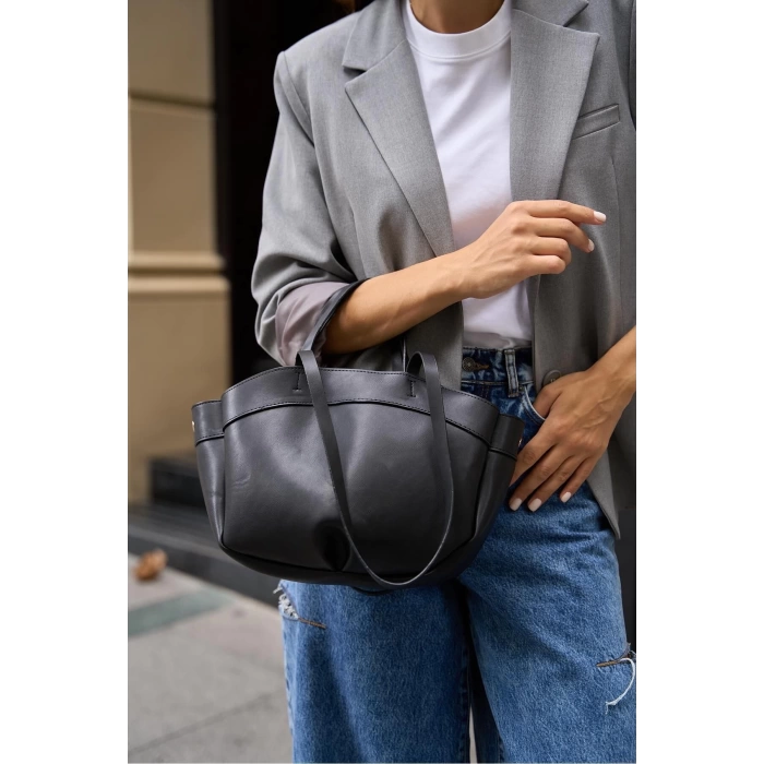 Bolso Shopper El Ve Omuz Çantası Vizon