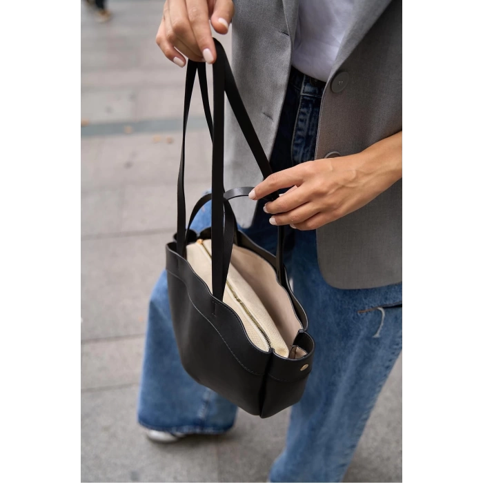 Bolso Shopper El Ve Omuz Çantası Vizon