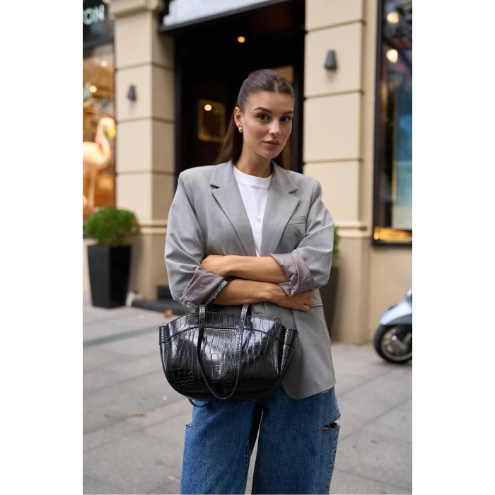Bolso Shopper El Ve Omuz Çantası Vizon