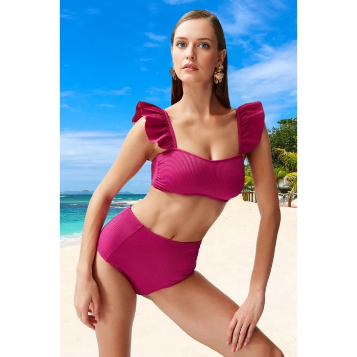 Fırfırlı Bikini Takımı Yüksek Konfor Ergonomik Kesim Hızlı Kuruyan Premium Kalite