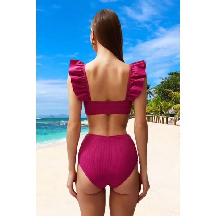 Fırfırlı Bikini Takımı Yüksek Konfor Ergonomik Kesim Hızlı Kuruyan Premium Kalite