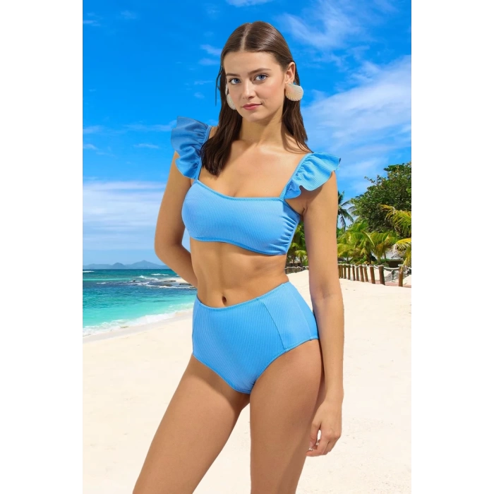 Fırfırlı Bikini Takımı Yüksek Konfor Ergonomik Kesim Hızlı Kuruyan Premium Kalite