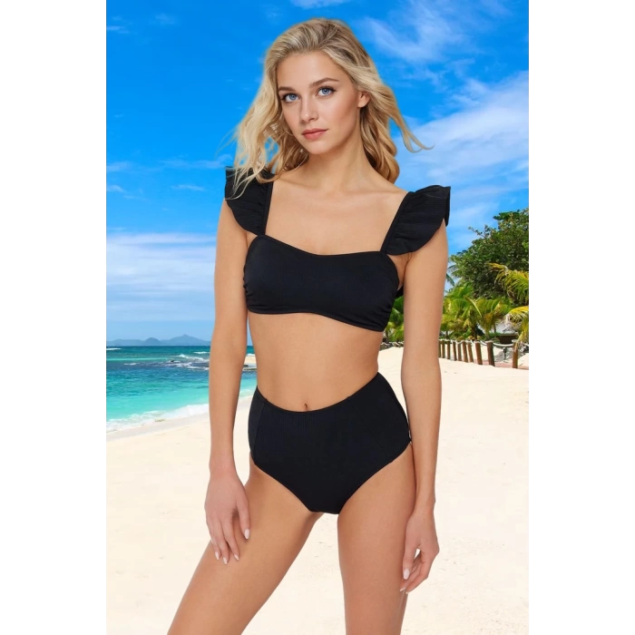 Fırfırlı Bikini Takımı Yüksek Konfor Ergonomik Kesim Hızlı Kuruyan Premium Kalite