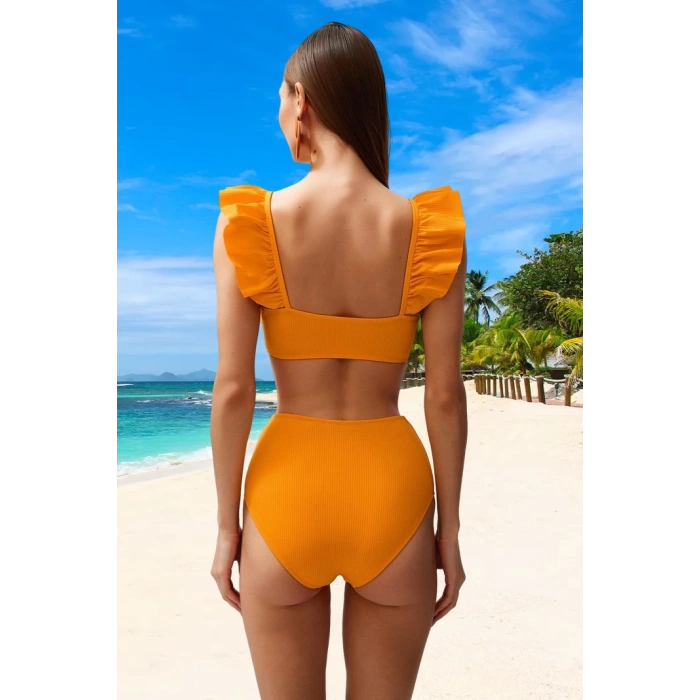 Fırfırlı Bikini Takımı Yüksek Konfor Ergonomik Kesim Hızlı Kuruyan Premium Kalite