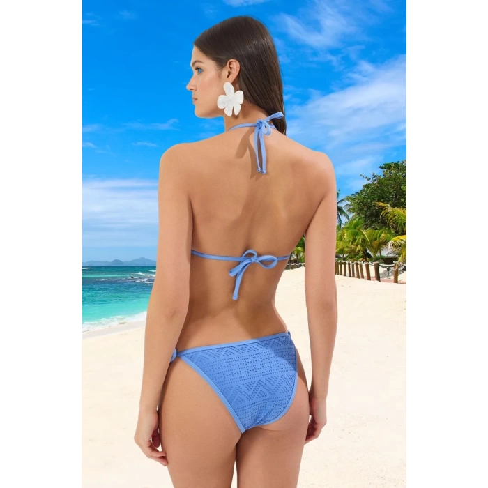 Üçgen Bağlamalı Bikini Takımı Klora Dayanıklı Yüksek Konfor Esnek Kumaş Ergonomik Kesim
