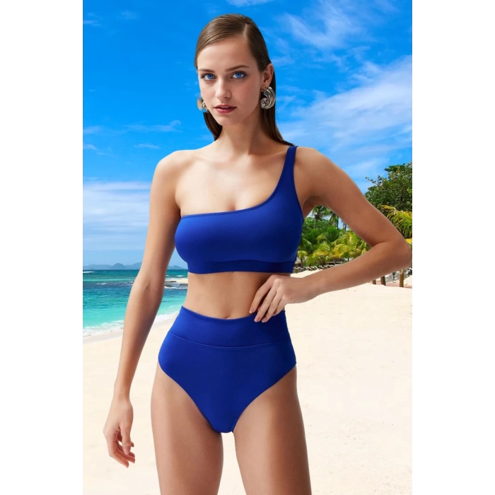 Tek Omuz Bikini Takımı Su Sporları İçin Hızlı Kuruyan Ergonomik Kesim Özel Tasarım