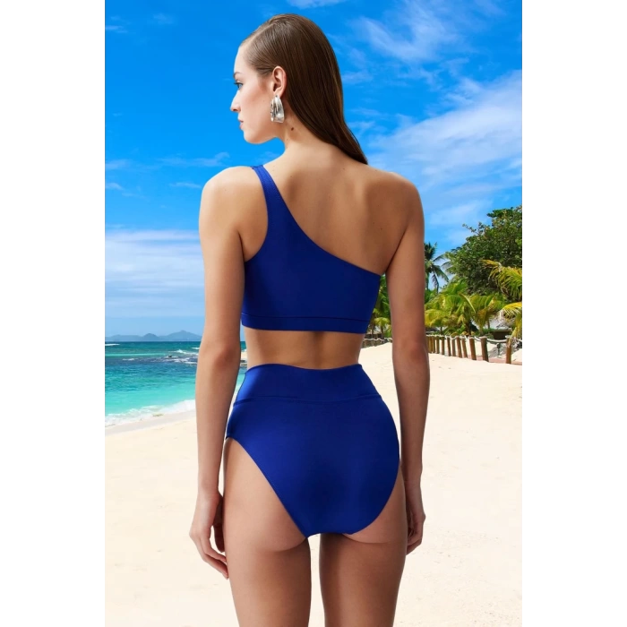 Tek Omuz Bikini Takımı Su Sporları İçin Hızlı Kuruyan Ergonomik Kesim Özel Tasarım