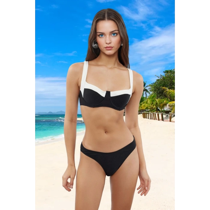 Bikini Takımı Plaj Ve Havuz İçin Hızlı Kuruyan Özel Tasarım Yaz Koleksiyonu Esnek Kumaş