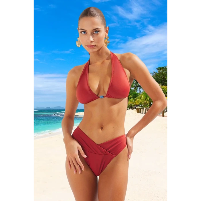 Üçgen Bikini Takımı Özel Tasarım Klora Dayanıklı Şık Detaylı UV Korumalı Yaz Koleksiyonu