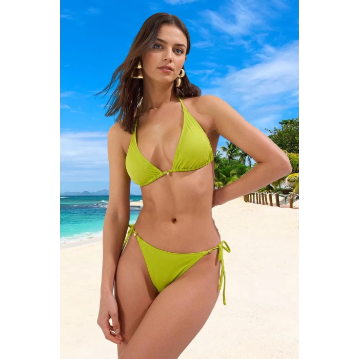 Üçgen Bikini Takımı Yüksek Konfor Su Sporları İçin Hızlı Kuruyan Klora Dayanıklı