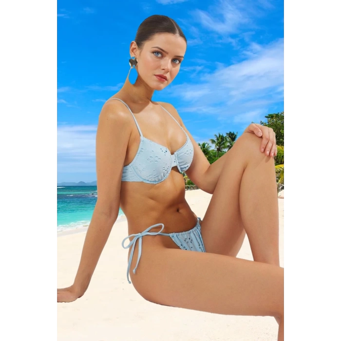 Bikini Takımı Su Sporları İçin Ergonomik Kesim Klora Dayanıklı Yaz Koleksiyonu Esnek Kumaş