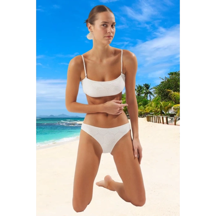 Straplez Bikini Takımı Yaz Koleksiyonu Hızlı Kuruyan Şık Detaylı Esnek Kumaş Ergonomik Kesim