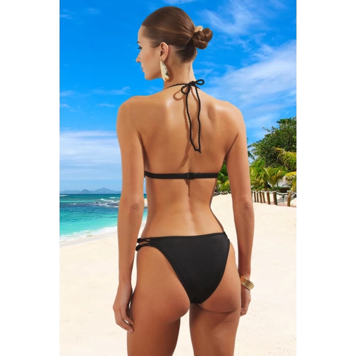 Üçgen Bikini Takımı Su Sporları İçin Plaj Ve Havuz Hızlı Kuruyan Esnek Kumaş